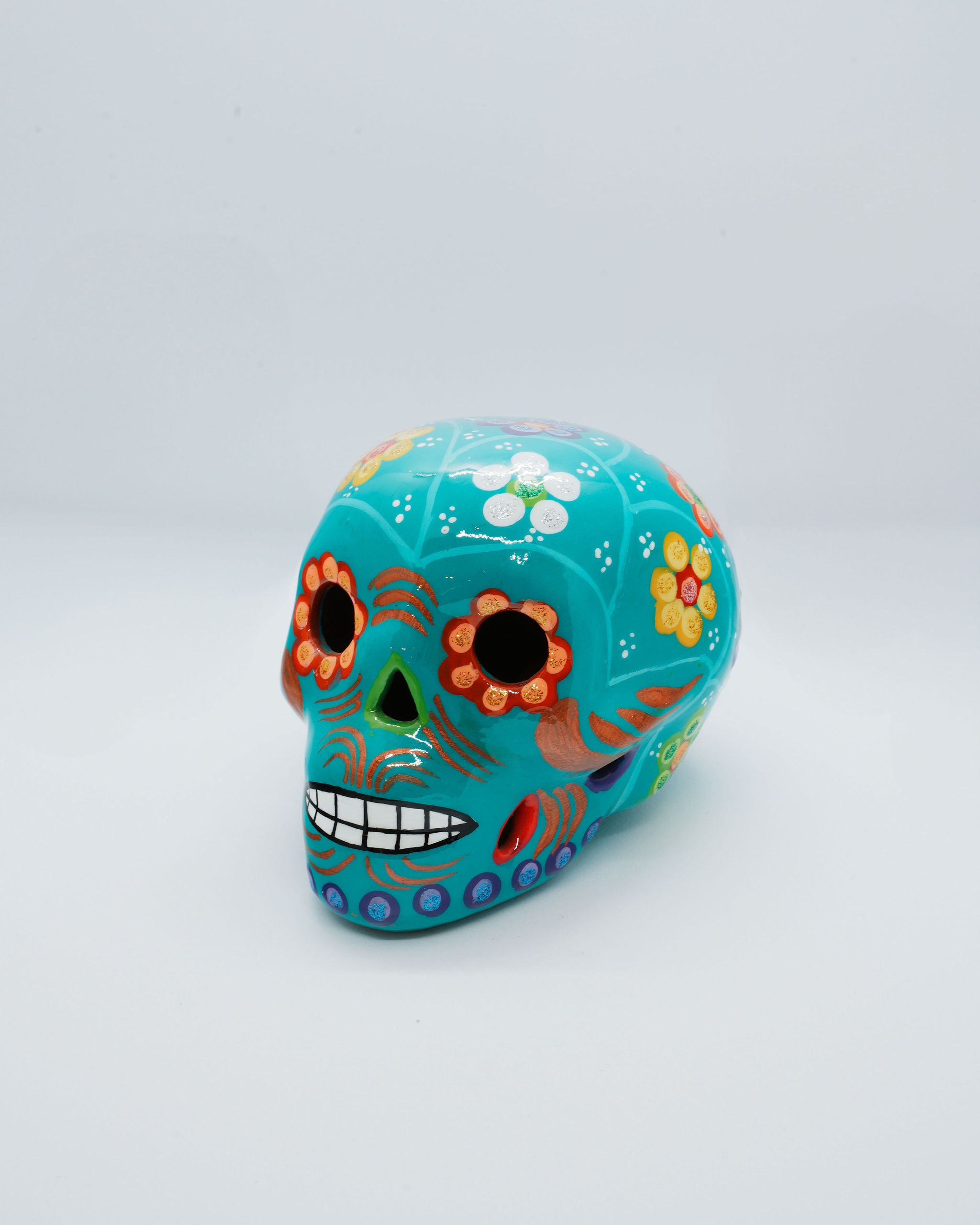 Multicolor 'Dia de Muertos' Medium Skull